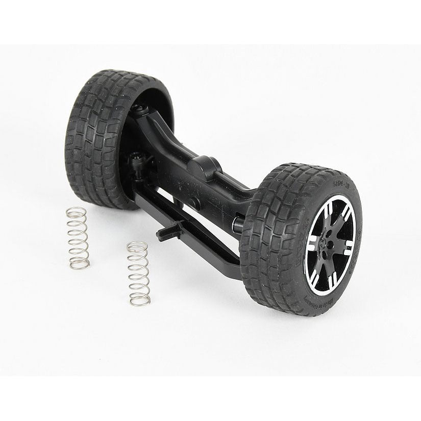Vorderachse Jeep. Felge schwarz