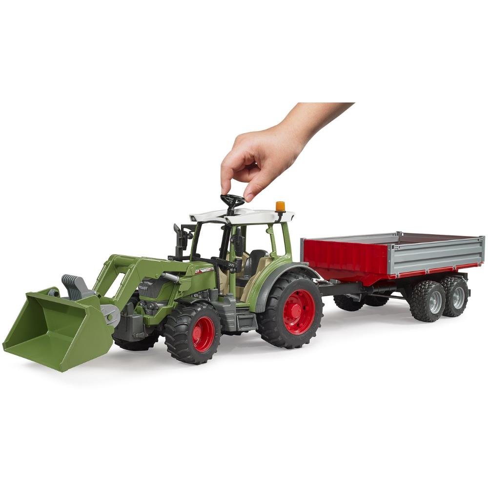 Bruder Fendt Vario 211 mit Frontlader & Bordwandanhänger