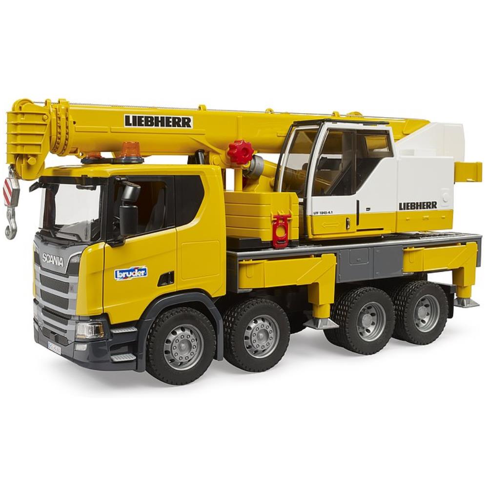 Bruder Scania Super 560R Liebherr Kran-LKW mit Light & Sound Modul