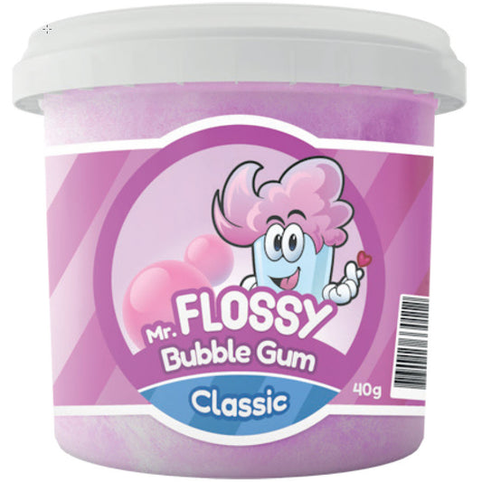 Mr. Flossy Zuckerwatte Classic Kaugummi, 40g