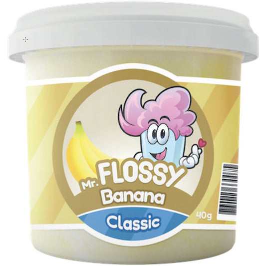 Mr. Flossy Zuckerwatte Classic Banane, 40g
